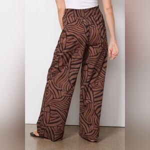 Rails Brendon Cotton Pants Moroccan Nights Brown Black Lightweight Size Large